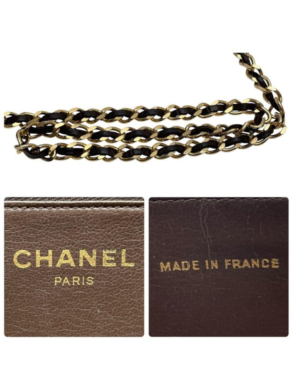 Chanel Quilted Lambskin Chain Shoulder Bag Flap Brown - Picture 10 of 10